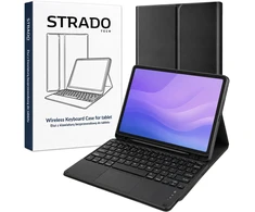 4kom.pl Dėklas su klaviatūra touchpad do Galaxy Tab S10 Lite 10.9'' SM-X406 SM-X400 2025 ochronne juoda
