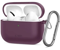 Dėklas TECH-PROTECT Silikono kabliukas Apple AirPods Pro 3 bordinė spalva