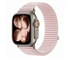 TECH-PROTECT NYLONLOOP APPLE WATCH 8 / 9 / 10 / 11 / 12 / SE / ULTRA (44 / 45 / 46 / 49 MM) MILTELINĖS ROŽINĖS SPALVOS