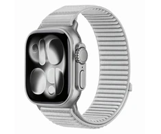 TECH-PROTECT NYLONLOOP APPLE WATCH 8 / 9 / 10 / 11 / 12 / SE / ULTRA (44 / 45 / 46 / 49 MM) ŠVIESIAI PILKA