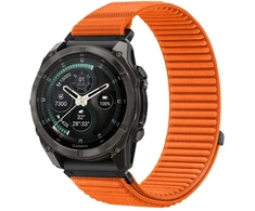 TECH-PROTECT NYLONLOOP GARMIN FENIX 5X / 5X PLUS / 6X / 6X PRO / 7X / 8 / 8 PRO / 9 / 9 PRO (51 MM) ORANŽINIS SIGNALAS