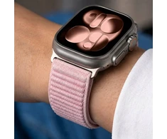 TECH-PROTECT NYLONLOOP APPLE WATCH 8 / 9 / 10 / 11 / 12 / SE / ULTRA (44 / 45 / 46 / 49 MM) MILTELINĖS ROŽINĖS SPALVOS