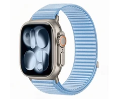 TECH-PROTECT NYLONLOOP APPLE WATCH 8 / 9 / 10 / 11 / 12 / SE (40 / 41 / 42 MM) ŠVIESIAI MĖLYNA