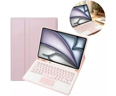 4kom.pl Klaviatūra touchpad do iPad Air 11 M3 2025 / Air 11 M2 2024 GEN 7, 6 rožinė