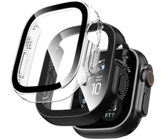 TECH-PROTECT DEFENSE 2 vnt. apsauga Apple Watch Ultra 1 / 2 / 3 / 4 (49 mm) juoda ir skaidri