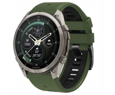 4kom.pl TECH-PROTECT ICONBAND PRO GARMIN FENIX 5X / 5X PLUS / 6X / 6X PRO / 7X / 8 / 8 PRO / 9 / 9 PRO (51 MM) žalias/juodas (5906302388219)