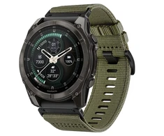 Tech-Protect Nylon Classic dirželis skirtas Garmin Fenix 5X / 5X Plus / 6X / 6X Pro / 7X / 8 / 8 Pro / 9 / 9 Pro (47 mm) – žalias