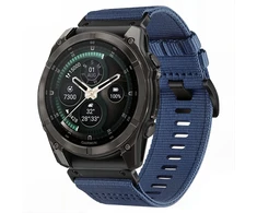 Tech-Protect Nylon Classic dirželis skirtas Garmin Fenix ​​5X / 5X Plus / 6X / 6X Pro / 7X / 8 / 8 Pro / 9 / 9 Pro (47 mm) – Tamsiai mėlyna