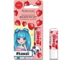 4Organic #Kawaii Natural Lūpų balzamas Braškių 5g