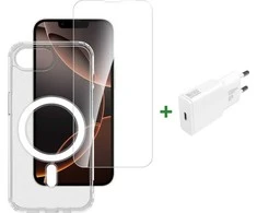 Dėklas „4smarts 3in1 Premium“ pradedančiųjų rinkinys, skirtas „Apple iPhone 16e“