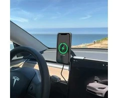 Magnetinis laikiklis 4smarts ekrano laikiklis Qi2 monitorius laikiklis išmaniesiems telefonams pilkas