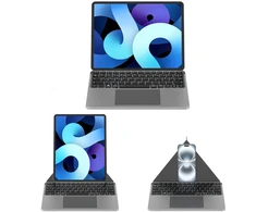 4smarts Universal Belaidė klaviatūra Foldable QWERTZ, sidabrinė (541917)
