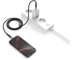 Kabelis USB 4smarts USB-C - USB-C 1.5 m Juodas (541454)