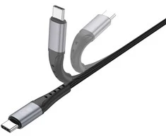 Kabelis USB 4smarts USB-C - USB-C 1.5 m Juodas (541454)
