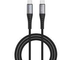 Kabelis USB 4smarts USB-C - USB-C 1.5 m Juodas (541454)