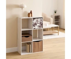 5five Simply Smart 5five Modulinė lentyna su 6 skyriais, 67,5 x 32 x 100,5 cm