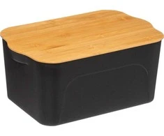 5five Simply Smart Bamboo Plastikinė dėžutė su bambukiniu dangteliu, 6,5 litro