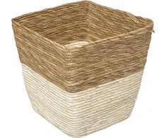 5five Simply Smart Puodo dangtis, BIO laikymo krepšelis, šiaudų pynė, 31 x 31 cm