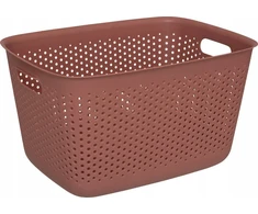 5five Simply Smart SIENNE ažūrinis konteineris, plastikinis, su rankenomis, 17 l