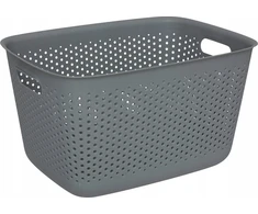 5five Simply Smart SIENNE ažūrinis konteineris, plastikinis, su rankenomis, 17 l