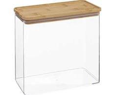 5five Simply Smart Bamboo ESKE birių produktų konteineris, išilginis su bambukiniu dangteliu, 3L