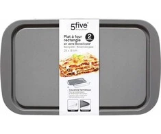 5five Simply Smart Higieninis stiklinis maisto laikymo konteineris 29 x 18 cm su sandariu dangteliu RECT GLASS MOLD
