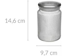 5five Simply Smart 5five Pojemnik stiklinis su dangteliu DOLCE, 720 ml