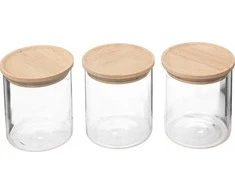 5five Simply Smart Prieskonių stiklainiai, sandarūs, 3 vnt., 350 ml