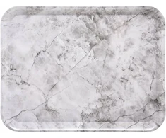 Five_S_Smart Padėklas 33x43cm, balto marmuro spalvos