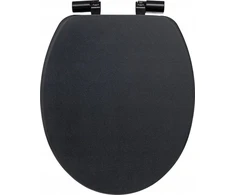 5five Simply Smart ONYX tyliai užsidaranti tualeto sėdynė, 37,5 x 49,9 x 5,2 cm