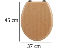 5five Simply Smart MDF klozeto sėdynė, bambuko efektas, universali