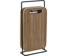 5five Simply Smart Lentelės pjaustymo 4 vnt 14x22 cm bambukinės su stovu 151417 5five