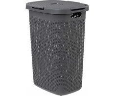 5five Simply Smart Aukštas skalbinių krepšelis iš plastiko, 60 l