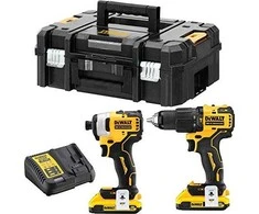 Įrankių komplektas Dewalt 18V 2x2,0Ah DCD709 + DCF809 DCK2062D2T