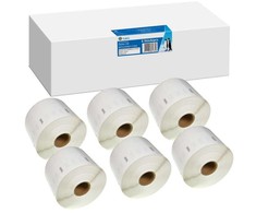 6x G&amp;G etiketės 32 mm x 57 mm, spausdinimui ant Dymo 11354/ s0722540