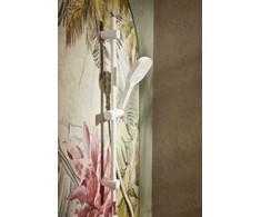 Dušo rinkinys 841-352-44 / KFA / MALAGA / SLANKIOJANTIS DUŠO GALVUTĖ VIENTISAS RINKINYS , BALTA /