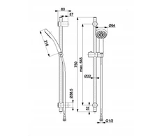 841-371-00 / KFA / SPARC / PILNAS stumdomas DUŠAS, CHROME /