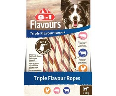 8in1 Flavours trigubo skonio skanėstas šuniui, virvelės, 65 g