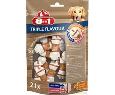 Skanėstas šunims 8in1 Triple Flavor XS, 0.294 kg, 21 vnt.