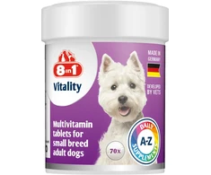 8in1 8IN1 Vitality multivitaminai mažų veislių šunims - 70 tb