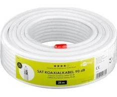 Wentronic Viela Goobay 90 dB bendraašio keturkampio antenos kabelis, 2 x patikra, CCS, 25 m