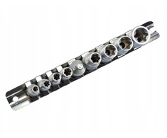 Geko 9el.kpl.nasadek torx E5-16,1/4&amp;3/8''GEKO (50)