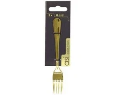 Asi Collection Cake forks 2 pcs. Gold 1.5mm