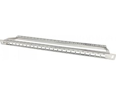Alantec Patch panel 0.5U 19" 24x slot keystone Sidabrinė (PK045)