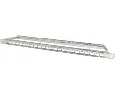Alantec Patch panel 0.5U 19" 24x slot keystone Sidabrinė (PK045)