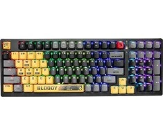 Klaviatūra Klawiatura A4Tech Bloody S98 USB Sports Lime (BLMS Raudona Plus jungikliai)