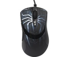 A4tech XL-747H, žaidimų pelė, ANTI-VIBRATE, 3600DPI, mėlynojo voro tema