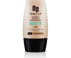AA Make Up Matt Foundation 107 Dark rusvai gelsvas, 30 ml