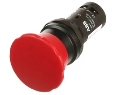 ABB Avarinio stabdymo mygtukas, grybo formos, 1NO+1NC – 1NO – 1NC, 300V, raudonas CPM3-10R-11 1SFA619126R1071