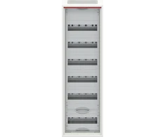 ABB Hermetiškas plieno paviršinio montavimo modulinis paskirstymo skydas „ComfortLineCA 6x12 72M“ IP44 125A II klasės pilnų durelių N+PE „Quick CA16V 2CPX0“
